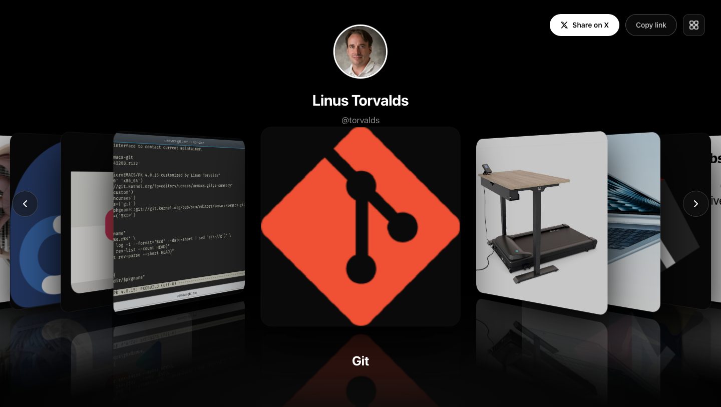 An example stackshare stack page